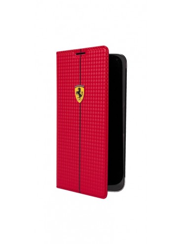 COQUE A RABAT FERRARI COLLECTION CUIR ROUGE